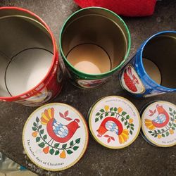 Vintage Christmas In July Canister Set