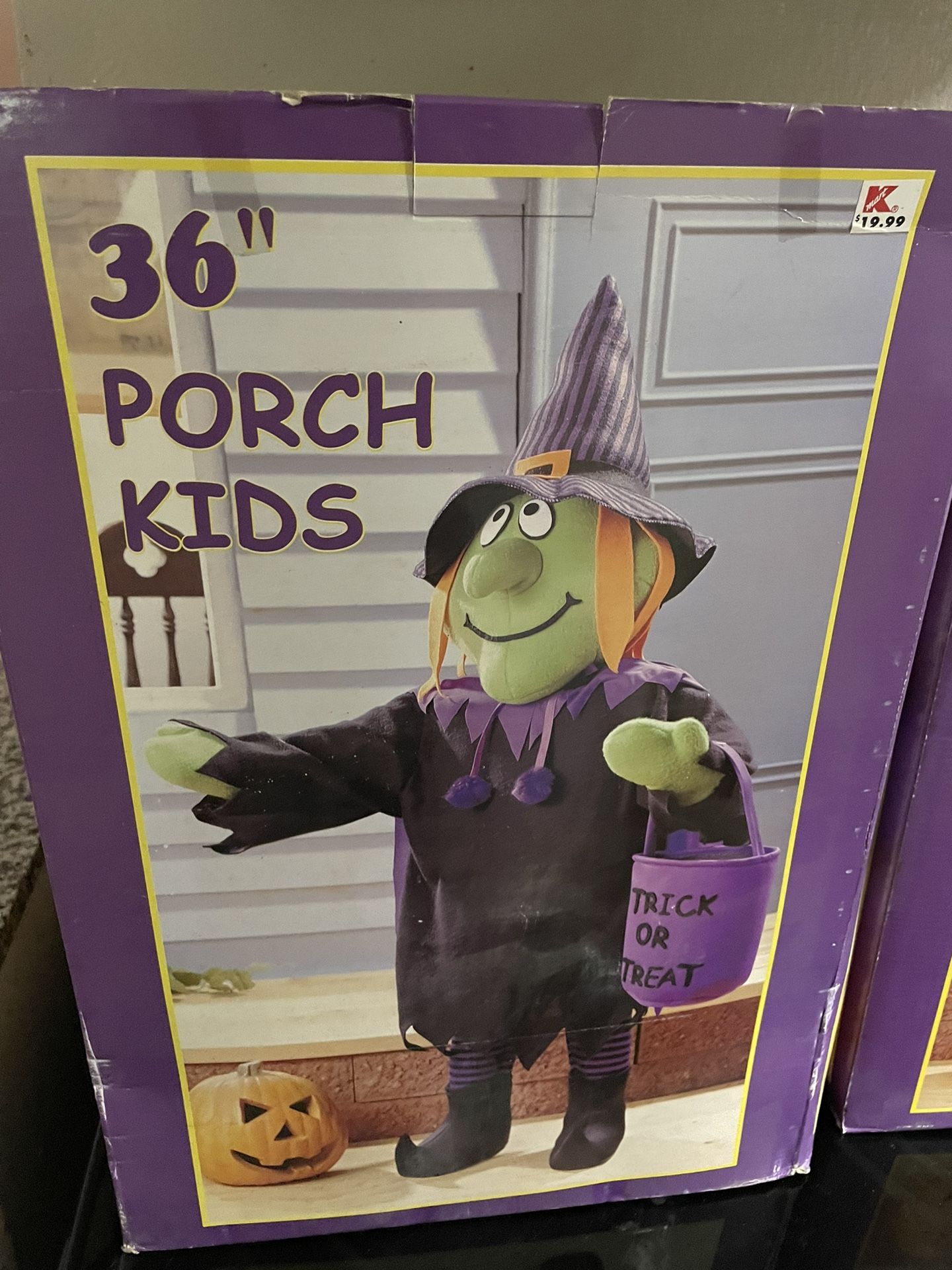 Vintage Halloween Porch Kids Greeters