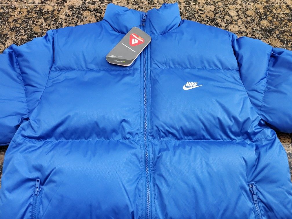 Nike Sportswear Club Puffer PrimaLoft Jacket Coat Blue FB7368-480 Men's Sz Med Or  XXL.