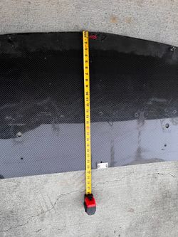 Carbon fiber front lip.