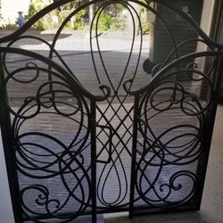 Fireplace door decorations