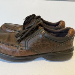 Clarks Men’s Bradley Vibe Brown Leather Casual  Shoes Size US 10