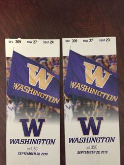UW vs USC (2 tickets)