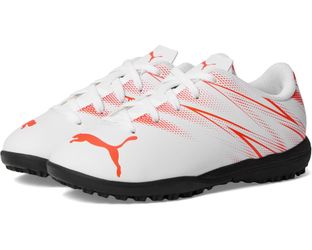 PUMA Attacanto IT Youth White Orange Indoor Soccer Train Shoe Sneaker Futsal 3.5