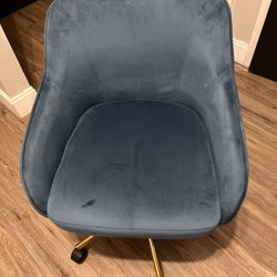 Blue Velvet Chair