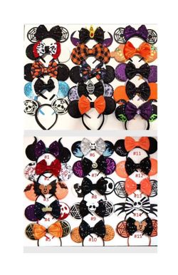 Halloween Mickey Minnie ears cosplay handmade clearance