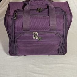 TPRC Smart Under Seat Carry-On Luggage with USB Underseater 15-Inch, Purple 