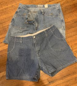 Women’s Jean Shorts Both $25.00 Levi/Old Navy size 16