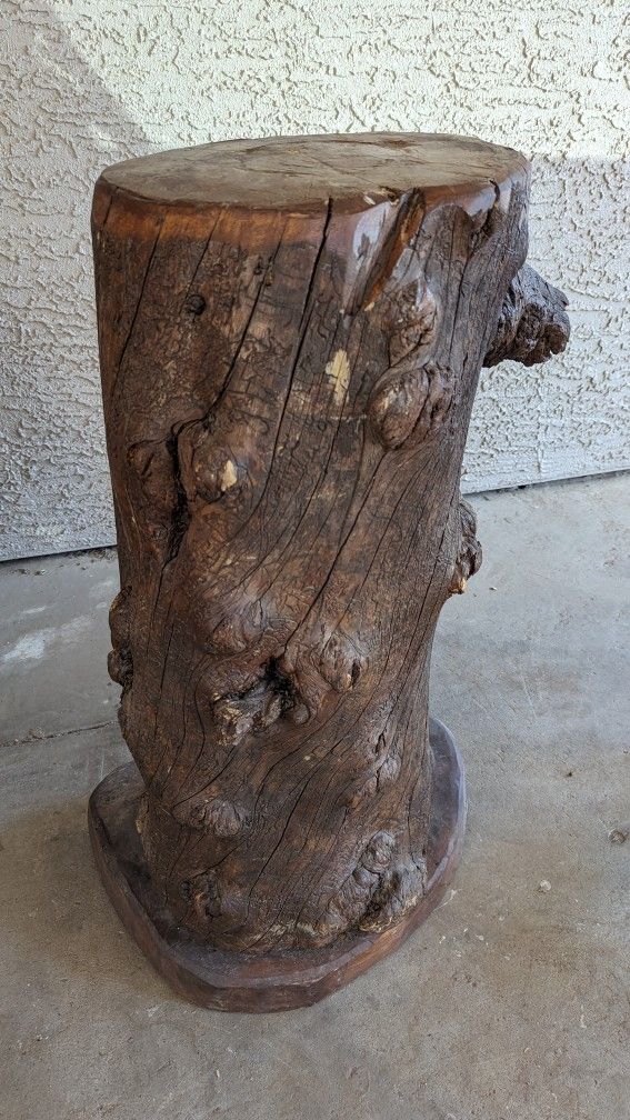 Log Furniture Lamp Holder