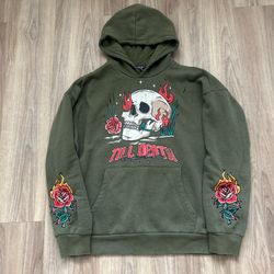 Green And  Red Till Death Hoodie