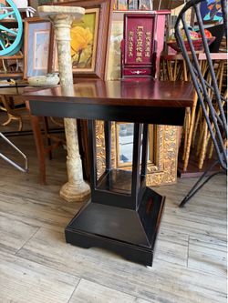 Made by Palecek solid wood side table