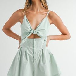 Mable dress/romper Medium