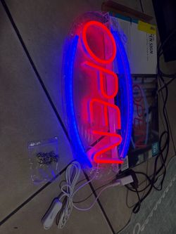 NEW LED Neon OPEN Sign ā Business Store Display