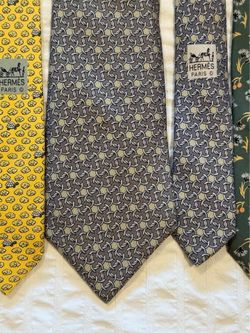 Hermes Silk Ties - authentic, Paris labels - $99 each, like new