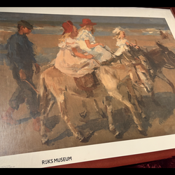 Rare 1890 “Donkey Riding on the Beach”