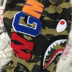 Green Camouflage Bape Hoodie