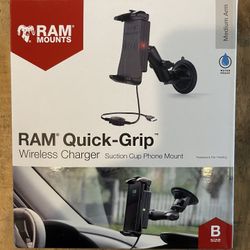 RAM Quick-Grip Wireless Charger Phone Mount