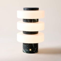 CB2 Mercury Green Marble Table Lamp. Exclusive peice!!