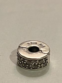 Pandora Sterling Silver Pave CZ Clip Charm