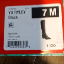 Yu. Ryley Black  Boots Size 7M