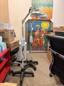 TDP Infrared Heat Lamp on Rolling Stand