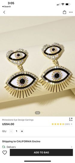 Evil Eye Dangling Fashion Earrings