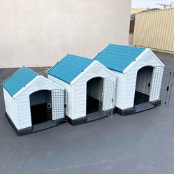 (New in box) Plastic Dog House w/ Lock Door (Medium $80, Large $115, X-Large $160)