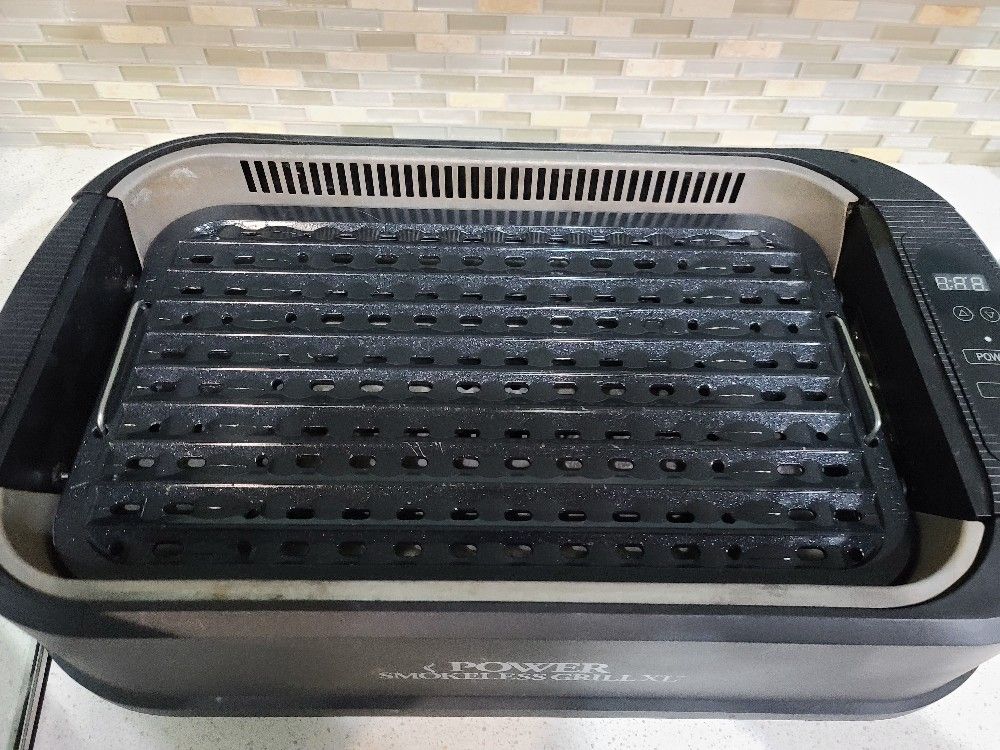 Power XL Smokeless Electric Indoor Removable Grill and Griddle Plates
