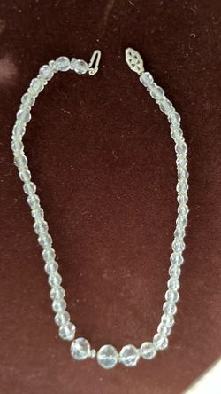 Crystal Necklace on sterling silver Chain!