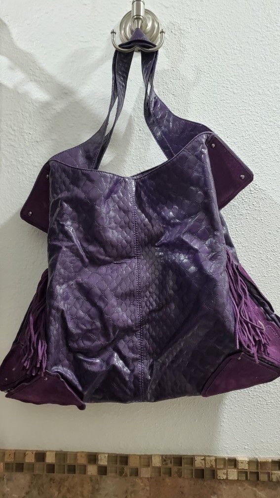 Purple synthetic & suede Jessica Simpson Hobo