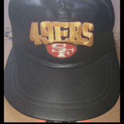 NFL Vintage San francisco SF 49ers Leather Hat