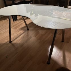 Glass desk