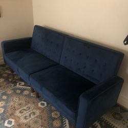 Nice Blue Wayfair Sofa / Futon