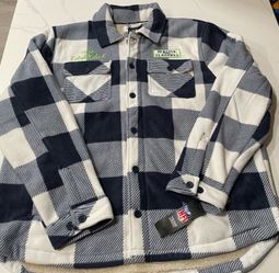 Seattle Seahawks Men’s Flannel Sherpa Style Jacket (XXL) Retails For $125