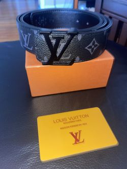 LV 40mm Matte Black Belt