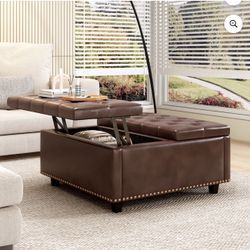 Storage Coffee Ottoman 