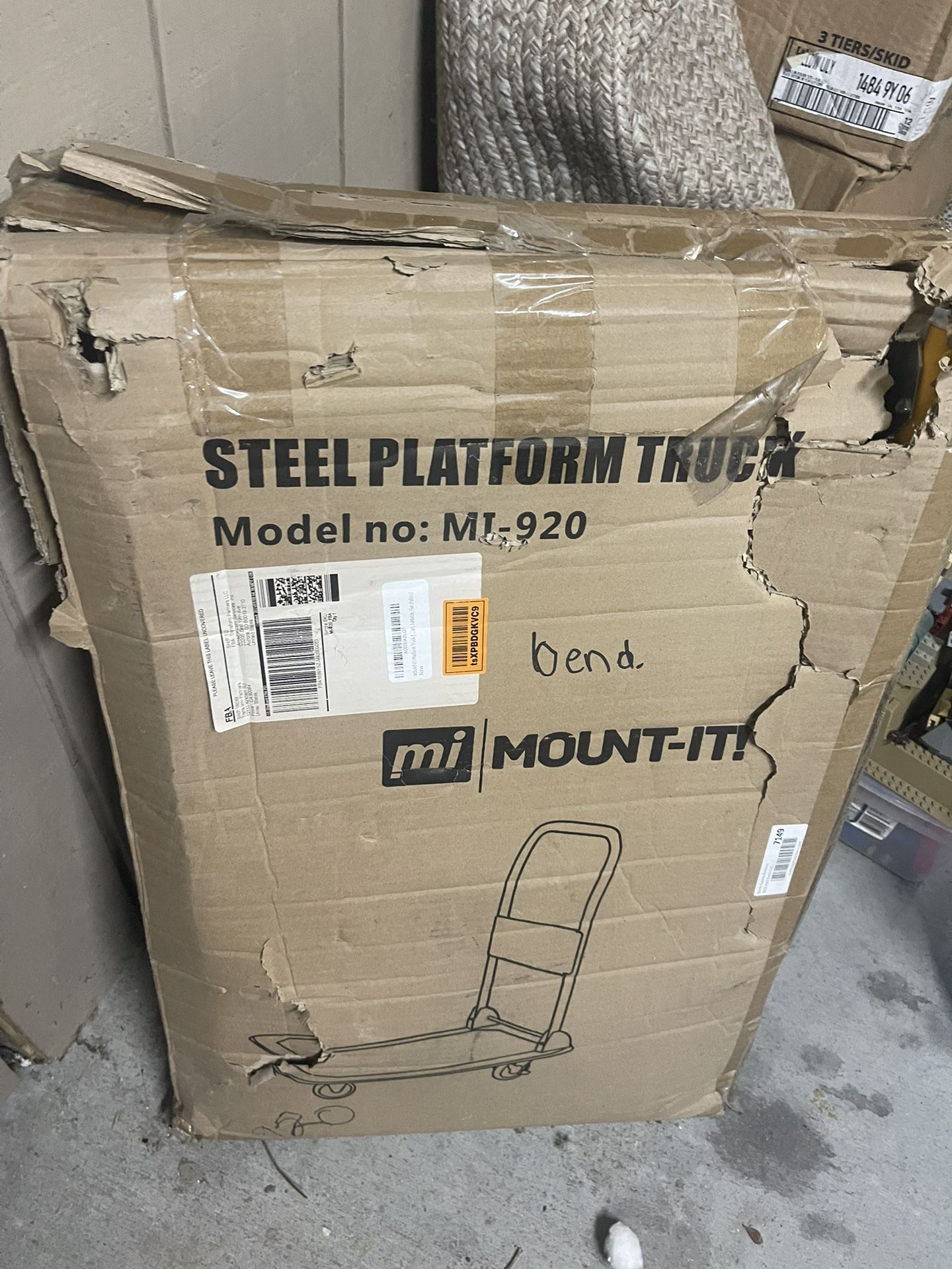 Mount It Model MI 920 Pushcart Foldable Steel Dolly