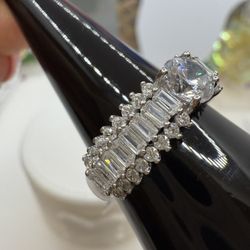 925 Sterling Silver Ring High Quality Zise 8 Anillo De Plata Italiana 