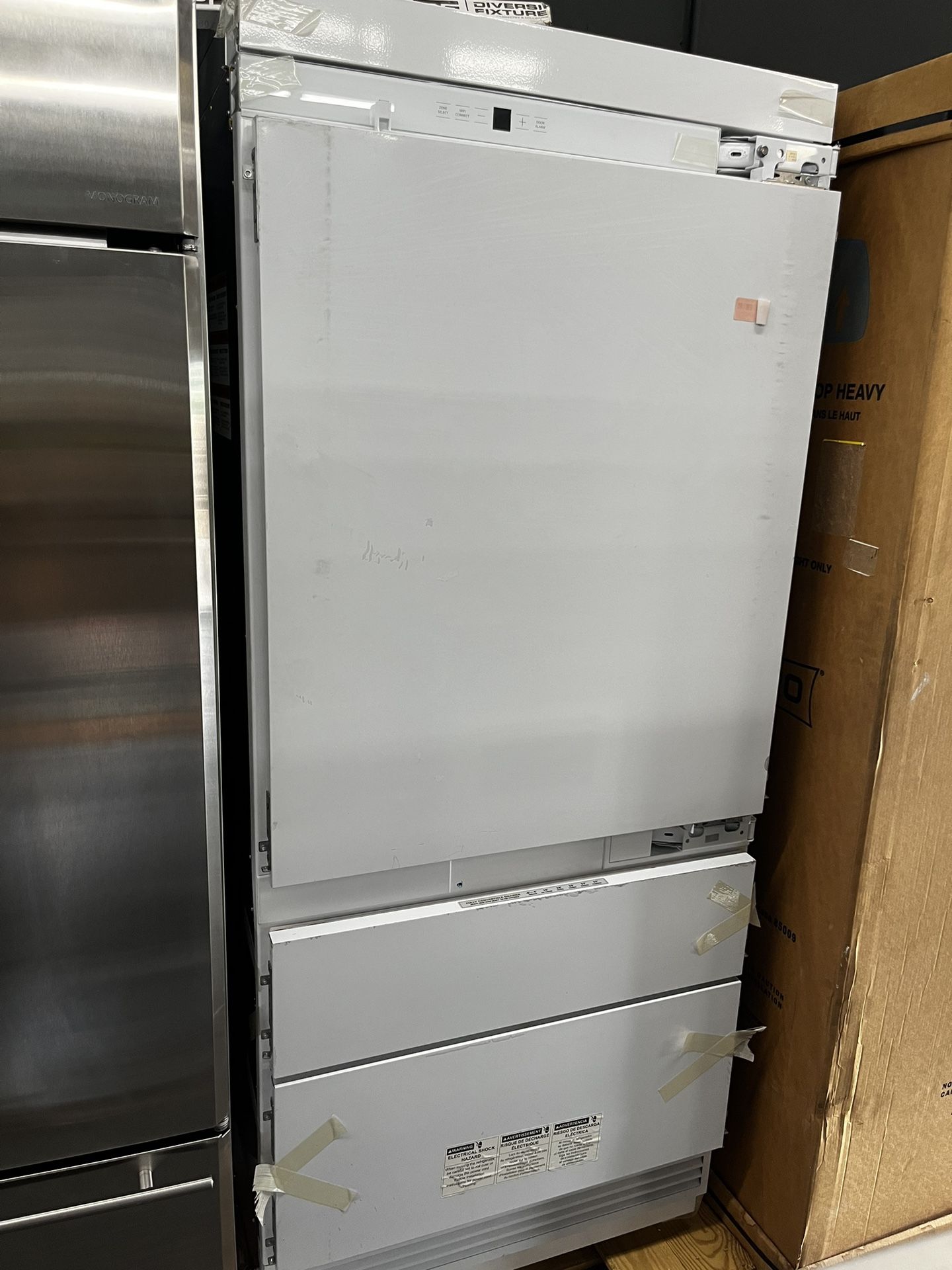 Monogram Bottom Freezer Built In Panel Ready 36” Refrigerator 