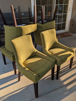 Fun midcentury modern style chairs - set of 6