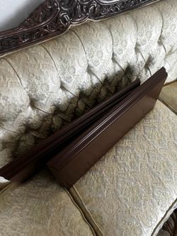 2 Brown Floating Shelves