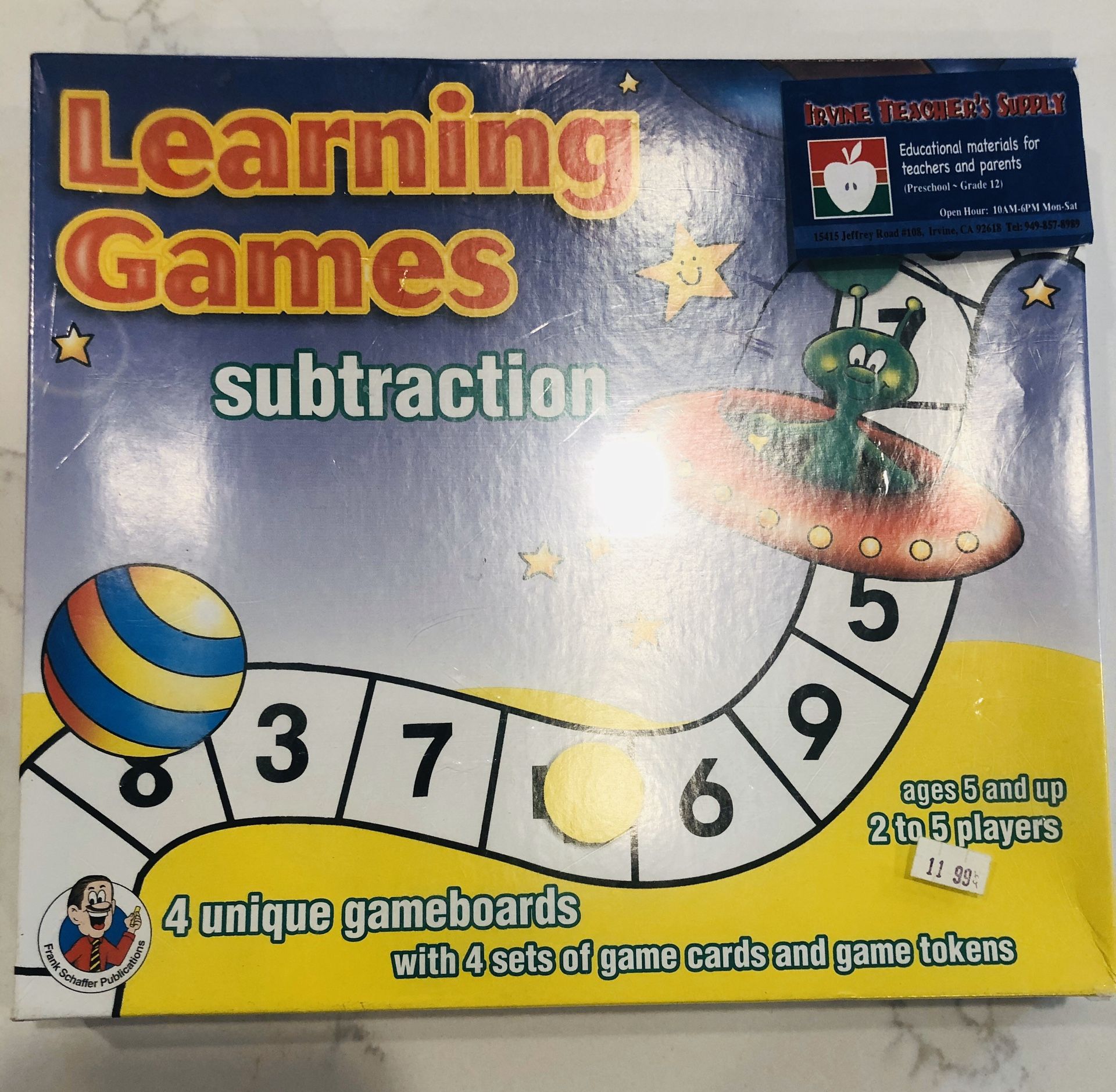 Subtraction Game Board