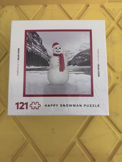 121 Piece Shaped Snowman Puzzle - Nicely Gifted By Cremsiffino
