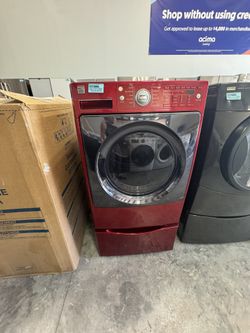 Dryer Electric Red Working Like New 