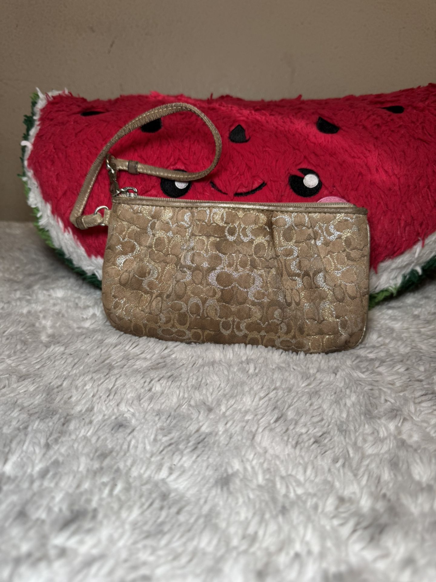 Coach Gold Wristlet