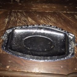 Amanda Tableware Silver Plated Candy Dish Bread Platter Tray