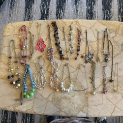 21 Vintage Necklaces 