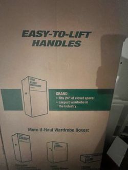 3 U-haul Grand wardrobe boxes  ($ 8 each=$24)