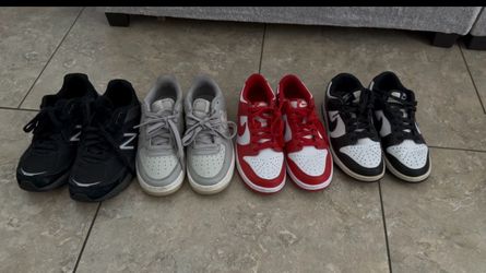Different sizes shoes