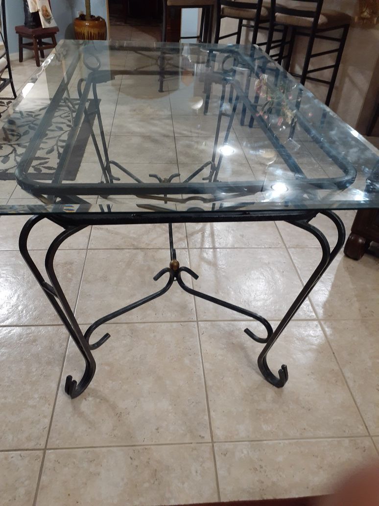 Cast Iron 4 seater dining table